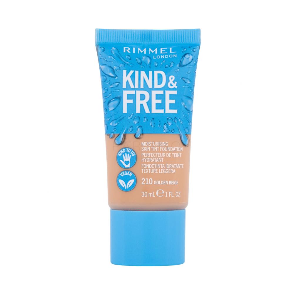 Rimmel London Kind & Free Skin Tint Foundation Puder za ženske 30 ml Odtenek 210 Golden Beige