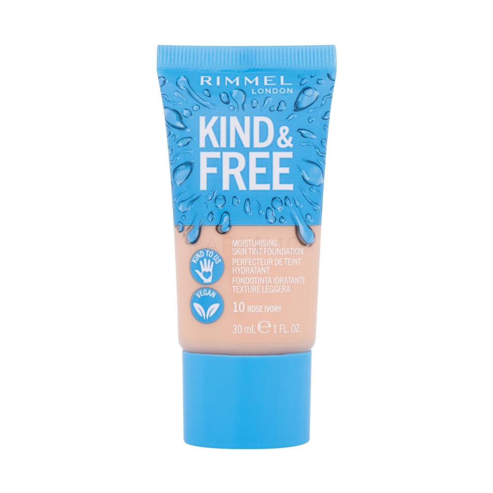 Rimmel London Kind & Free Skin Tint Foundation Puder za ženske 30 ml Odtenek 10 Rose Ivory