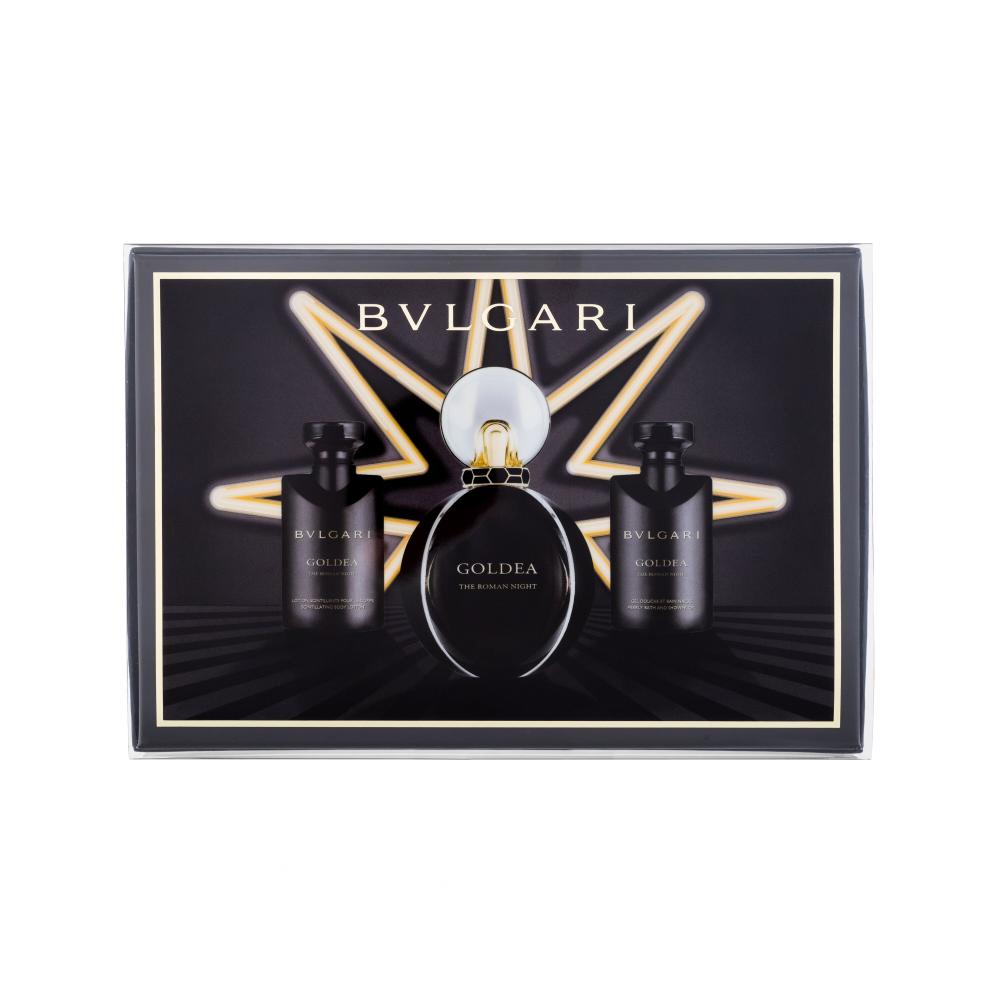 Bvlgari Goldea The Roman Night Darilni set parfumska voda 50 ml + gel za prhanje 40 ml + losjon za telo 40 ml