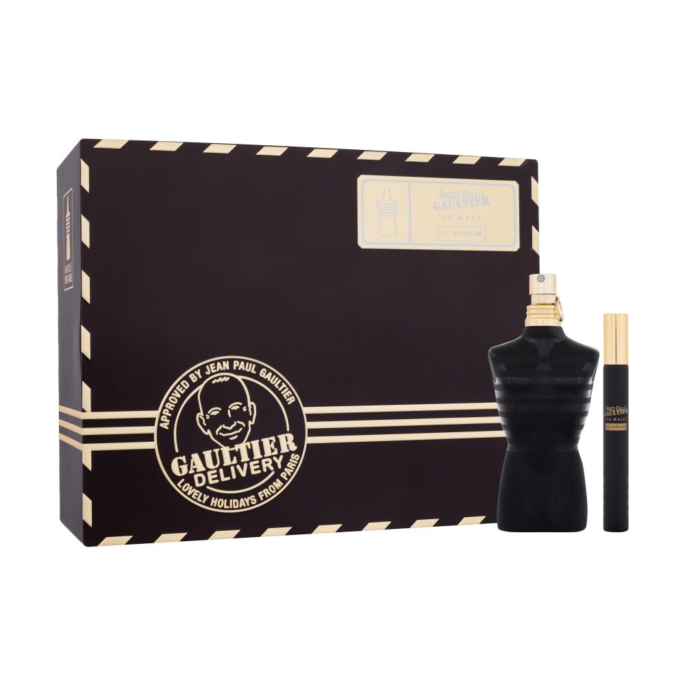 Jean Paul Gaultier Le Male Le Parfum Intense Darilni set parfumska voda 75 ml + parfumska voda 10 ml