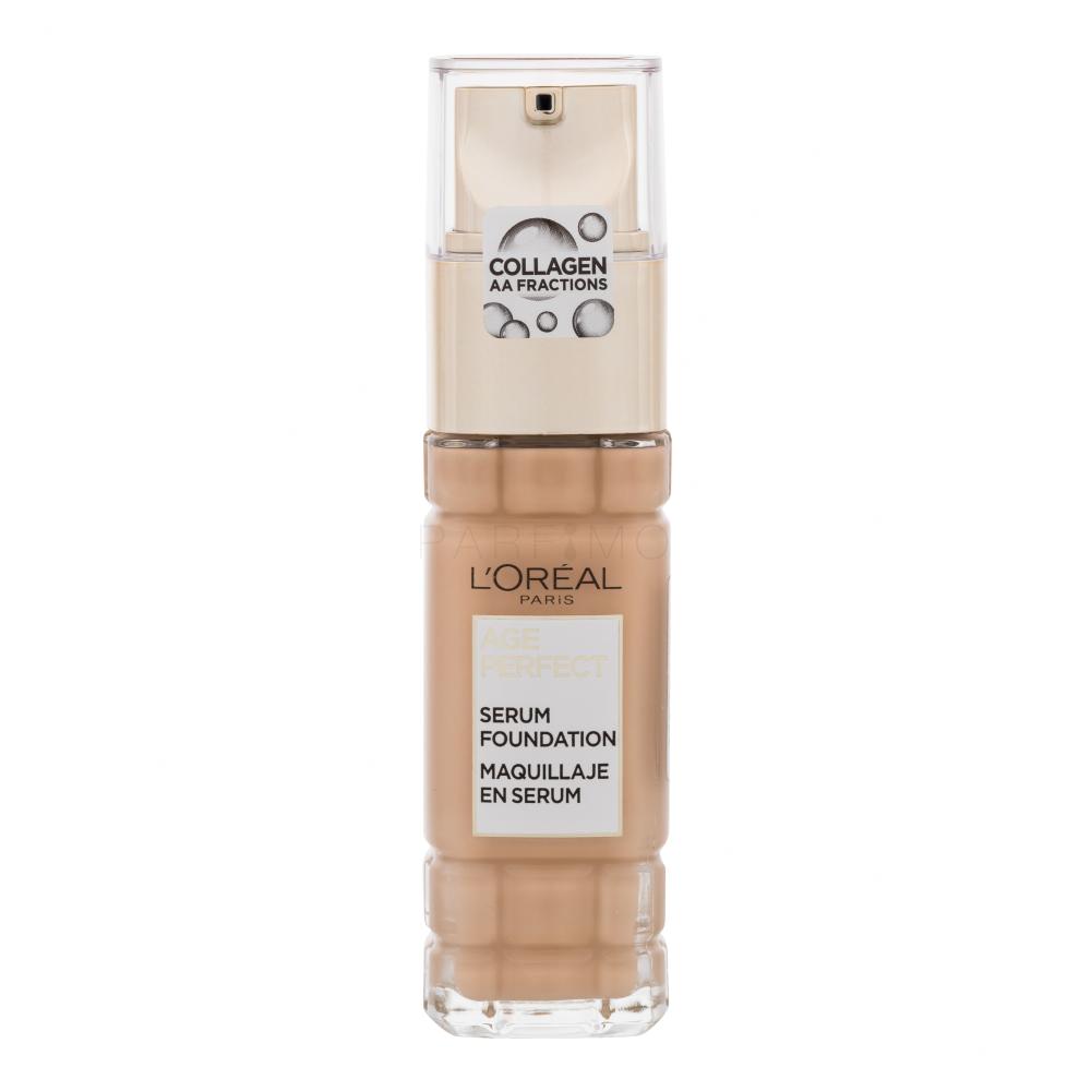 L'Oréal Paris Age Perfect Serum Foundation Puder za ženske 30 ml Odtenek 180 Golden Beige