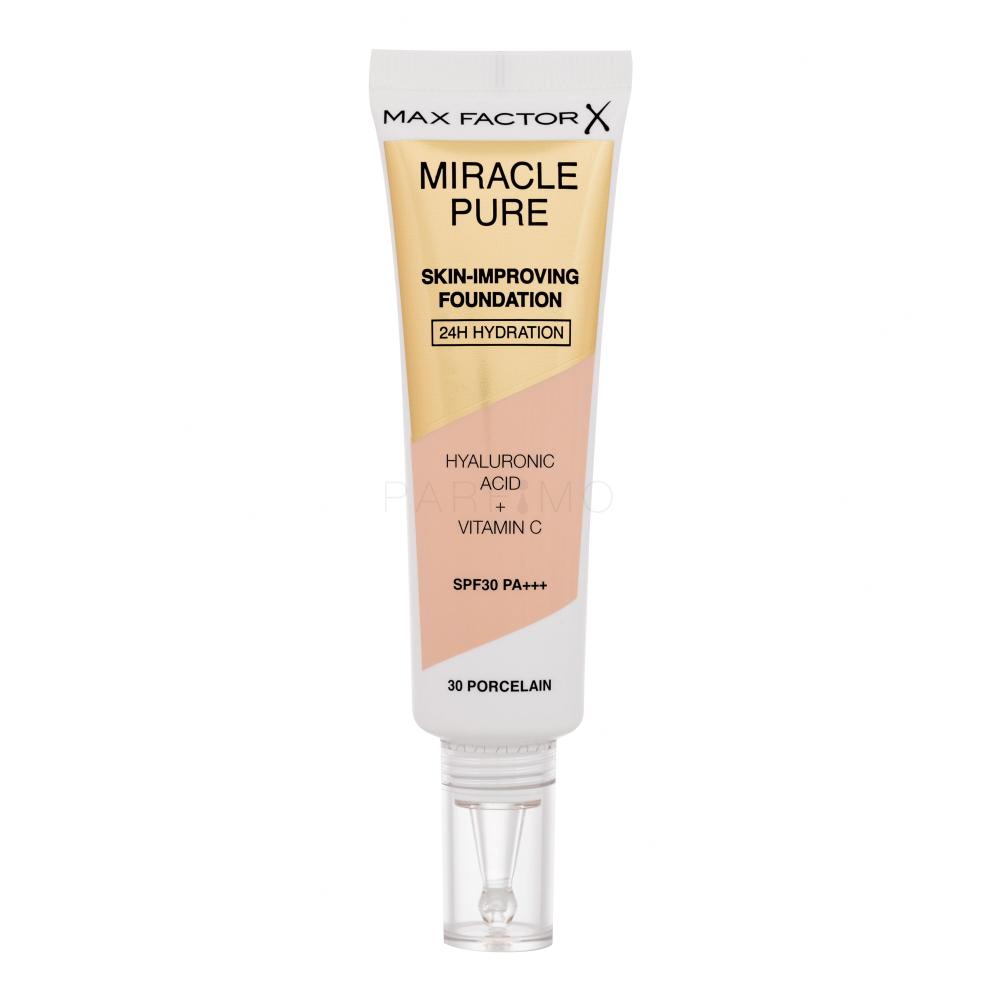 Max Factor Miracle Pure Skin-Improving Foundation SPF30 Puder za ženske 30 ml Odtenek 30 Porcelain