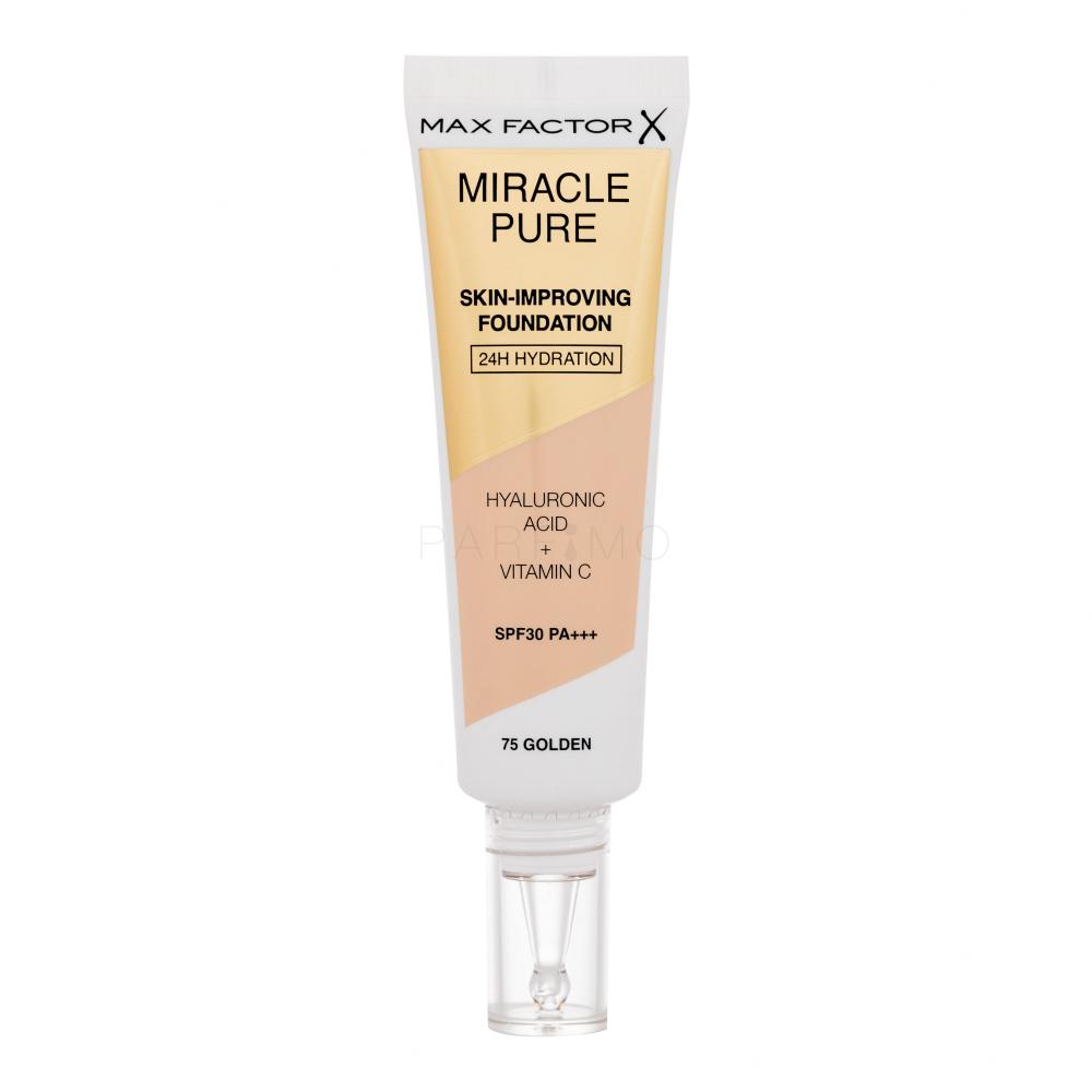 Max Factor Miracle Pure Skin-Improving Foundation SPF30 Puder za ženske 30 ml Odtenek 75 Golden