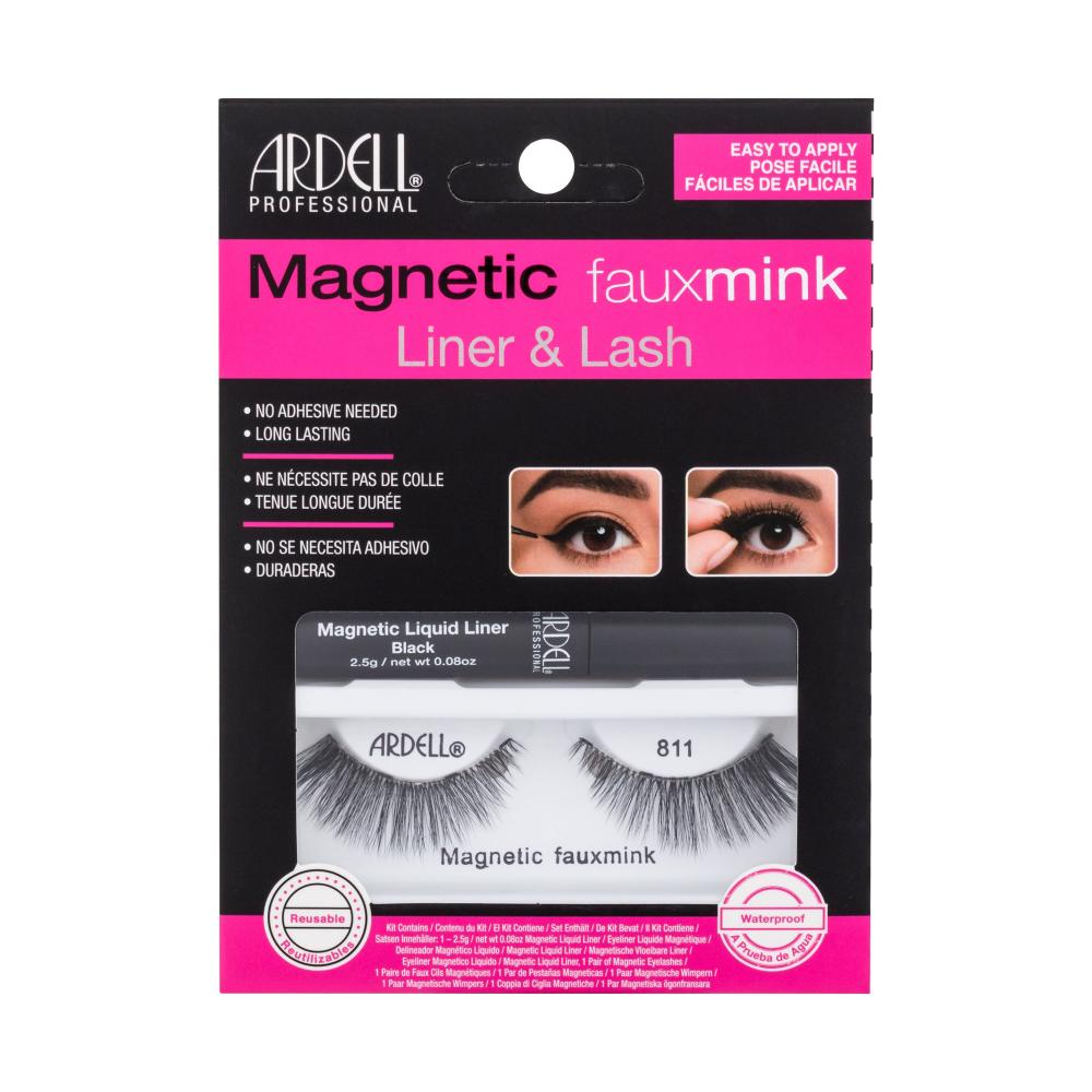 Ardell Magnetic Faux Mink 811 Umetne trepalnice za ženske Odtenek Black Set