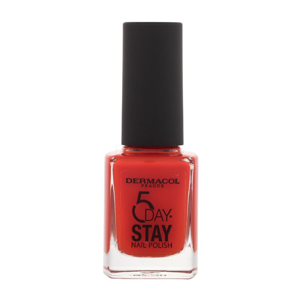 Dermacol 5 Day Stay Lak za nohte za ženske 11 ml Odtenek 52 Too Hot