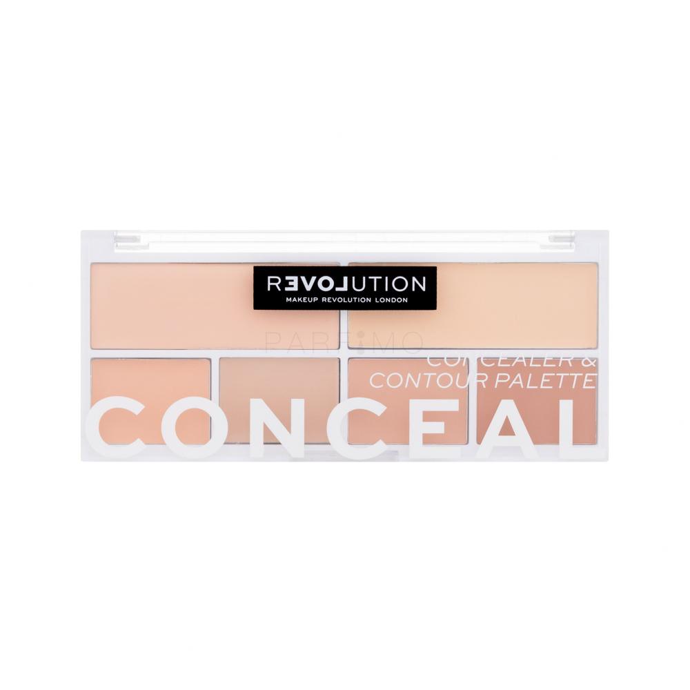 Revolution Relove Conceal Me Concealer & Contour Palette Paletka za konturing za ženske 11,2 g Odtenek Fair