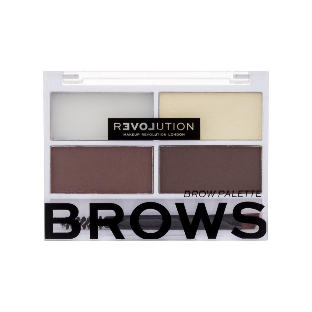 Revolution Relove Colour Cult Brows Paletka za obrvi za ženske 3,2 g Odtenek Dark