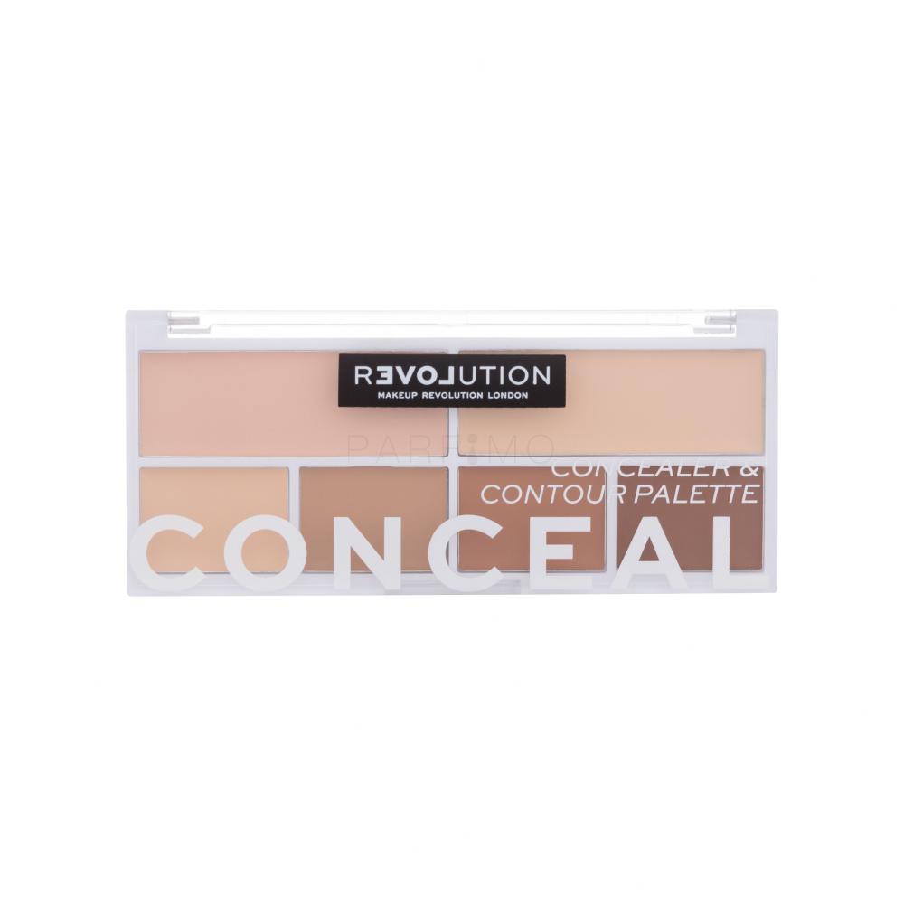 Revolution Relove Conceal Me Concealer & Contour Palette Paletka za konturing za ženske 11,2 g Odtenek Light