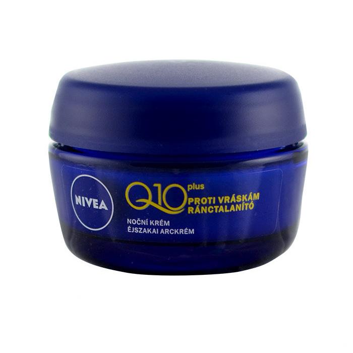 Nivea Q10 Power Anti-Wrinkle + Firming Nočna krema za obraz za ženske 50 ml poškodovana škatla