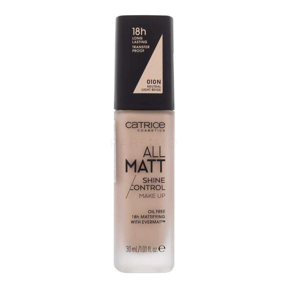 Catrice All Matt Puder za ženske 30 ml Odtenek 010 N Neutral Light Beige