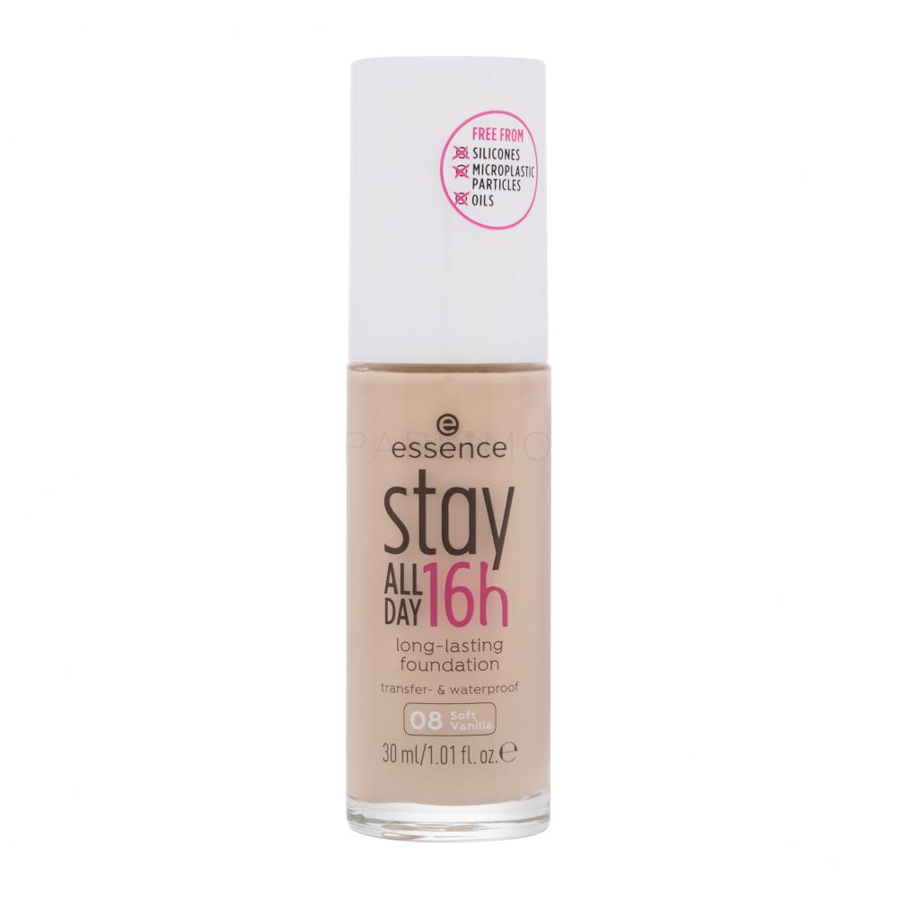 Essence Stay All Day 16h Puder za ženske 30 ml Odtenek 08 Soft Vanilla