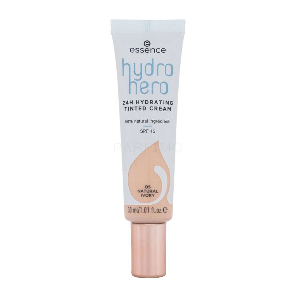 Essence Hydro Hero 24H Hydrating Tinted Cream SPF15 Puder za ženske 30 ml Odtenek 05 Natural Ivory