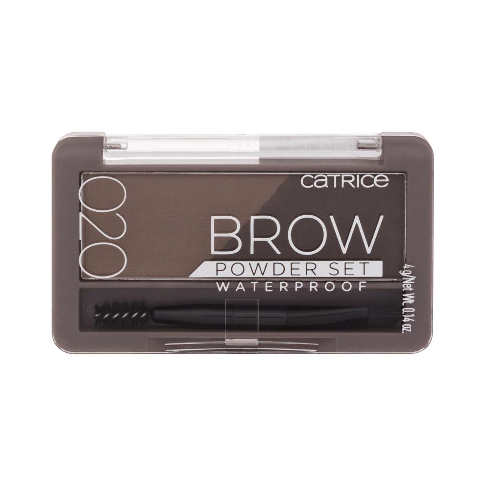 Catrice Brow Powder Set Waterproof Paletka za obrvi za ženske 4 g Odtenek 020 Ash Brown