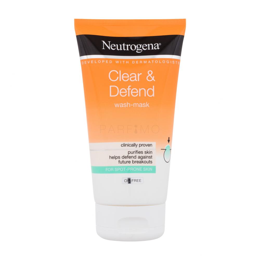 Neutrogena Clear & Defend Wash-Mask Maska za obraz 150 ml
