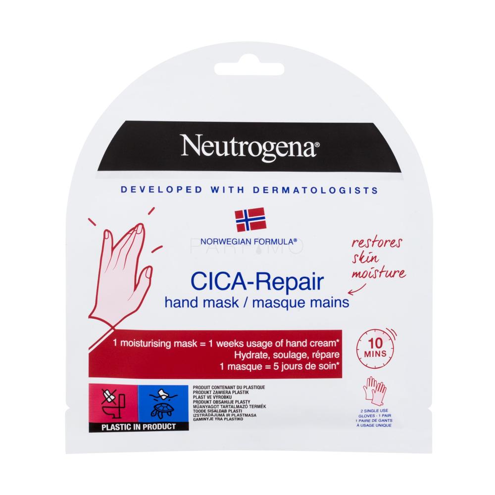 Neutrogena Norwegian Formula Cica-Repair Vlažilne rokavice 1 kos