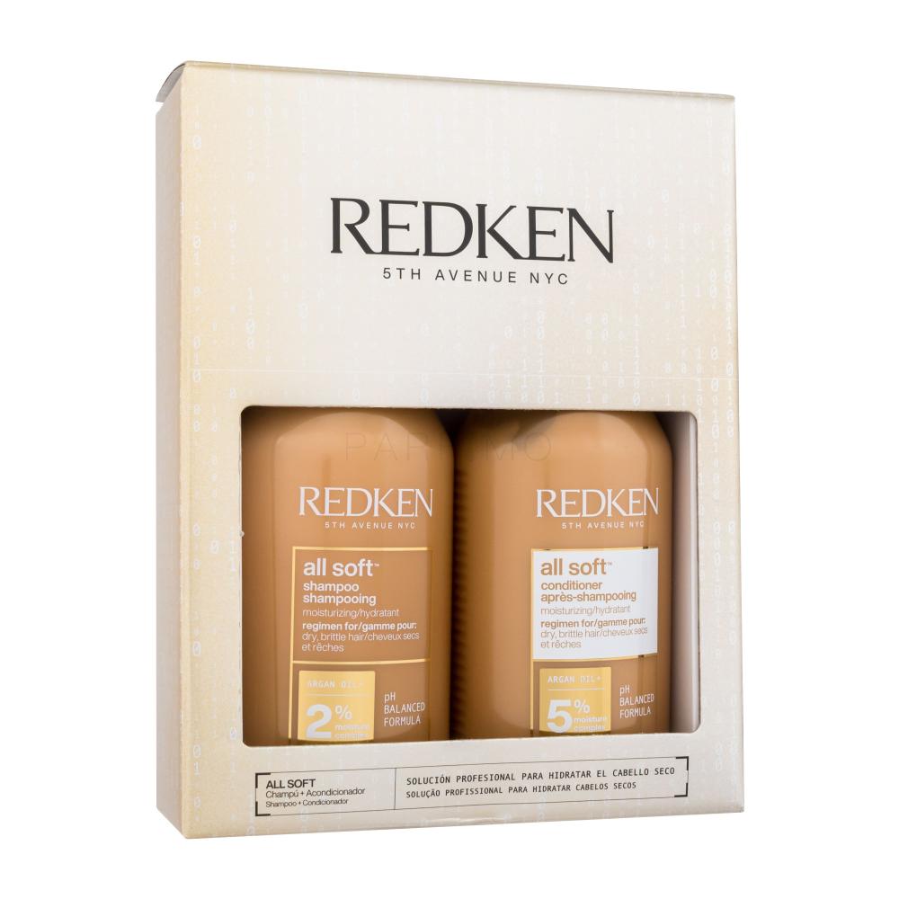 Redken All Soft Darilni set šampon All Soft 300 ml + balzam All Soft 300 ml