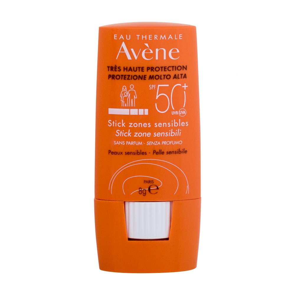 Avene Stick Zones Sensibles SPF 50+ Zaščita pred soncem za telo 8 g