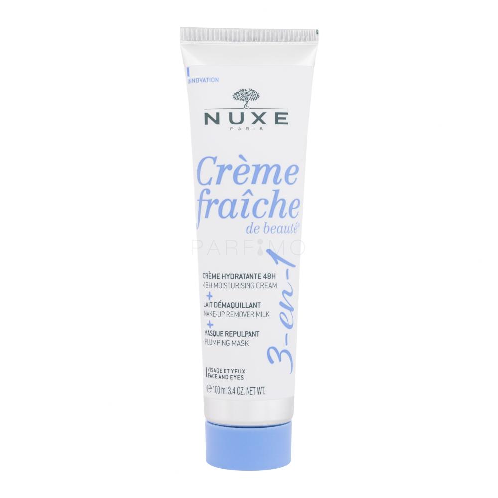 NUXE Creme Fraiche de Beauté 3-In-1 Cream & Make-Up Remover & Mask Dnevna krema za obraz za ženske 100 ml