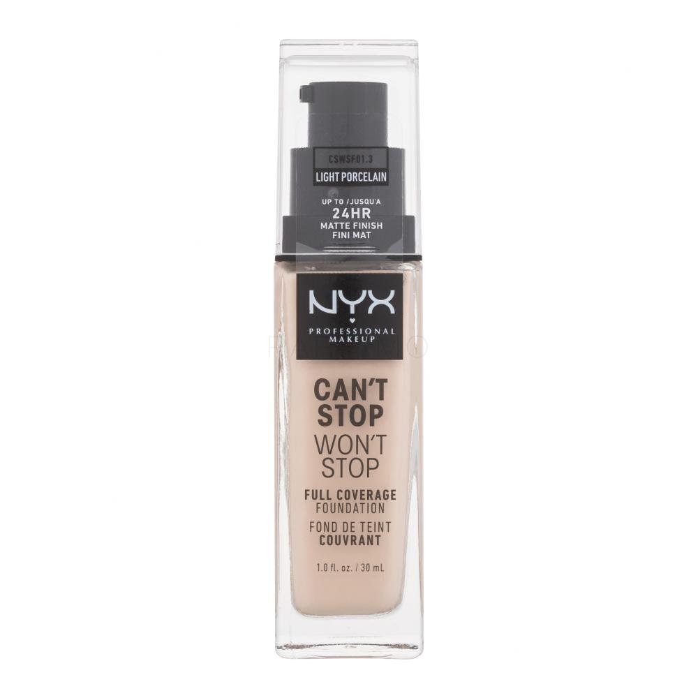 NYX Professional Makeup Can't Stop Won't Stop Puder za ženske 30 ml Odtenek 1.3 Light Porcelain