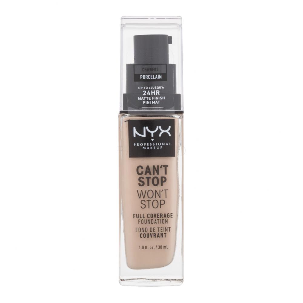 NYX Professional Makeup Can't Stop Won't Stop Puder za ženske 30 ml Odtenek 03 Porcelain