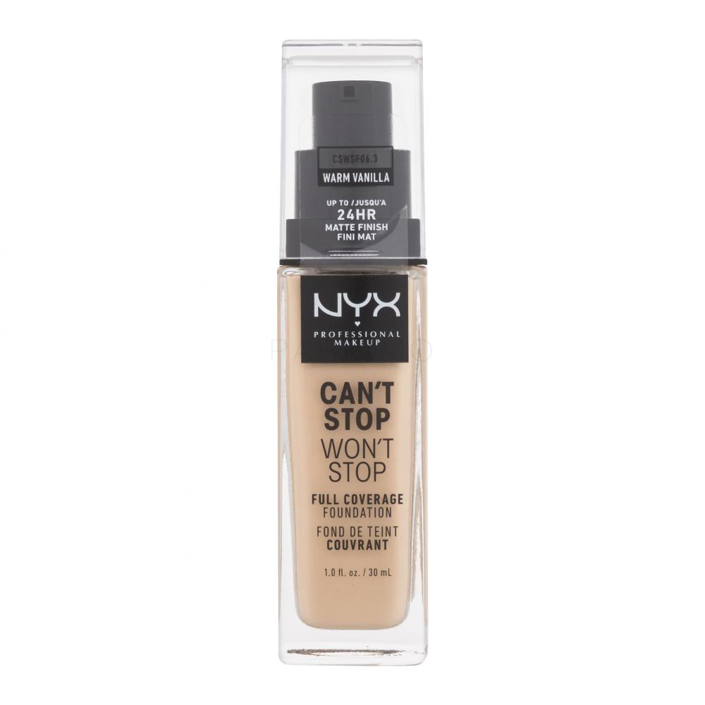 NYX Professional Makeup Can't Stop Won't Stop Puder za ženske 30 ml Odtenek 6.3 Warm Vanilla