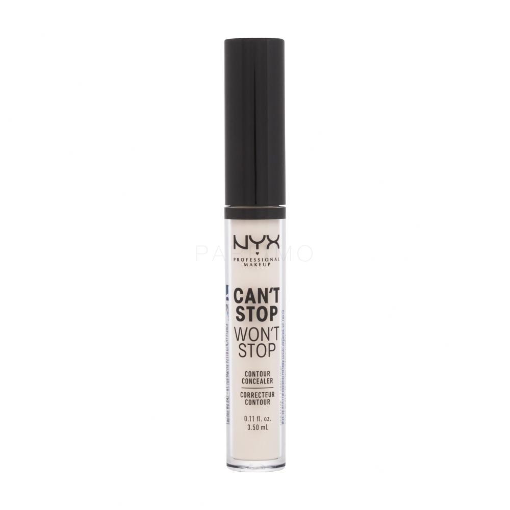 NYX Professional Makeup Can't Stop Won't Stop Contour Concealer Korektor za ženske 3,5 ml Odtenek 01 Pale
