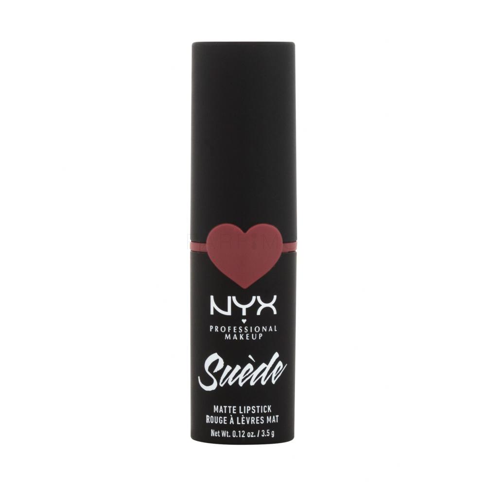 NYX Professional Makeup Suède Matte Lipstick Šminka za ženske 3,5 g Odtenek 27 Cannes