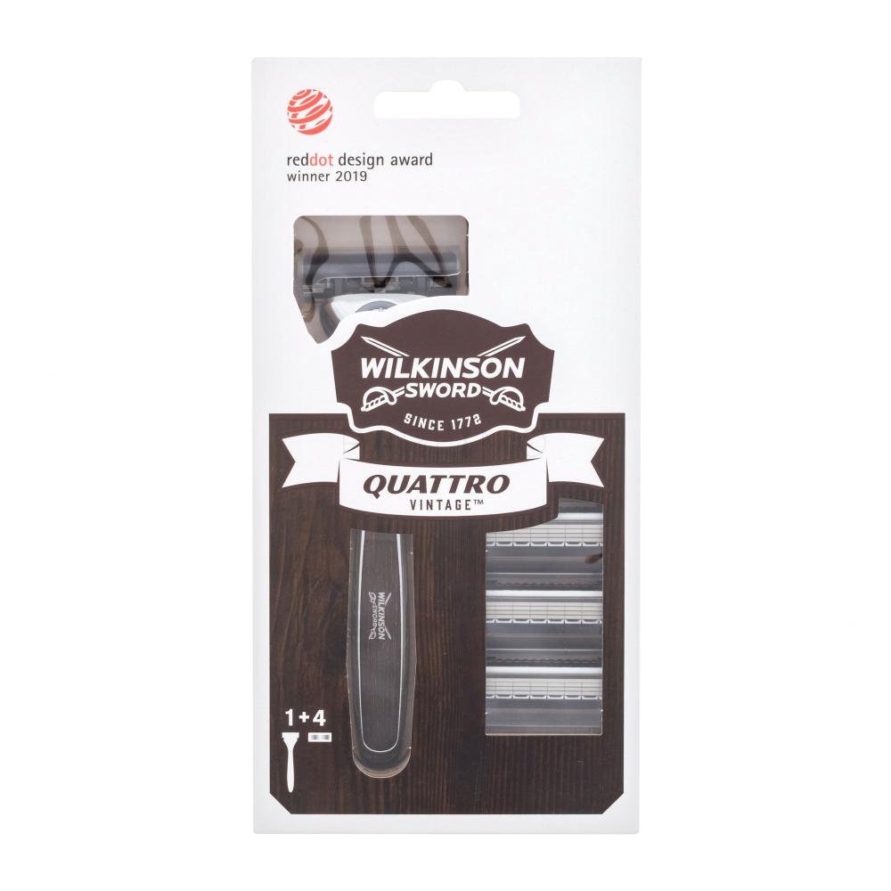 Wilkinson Sword Quattro Vintage Brivnik za moške Set