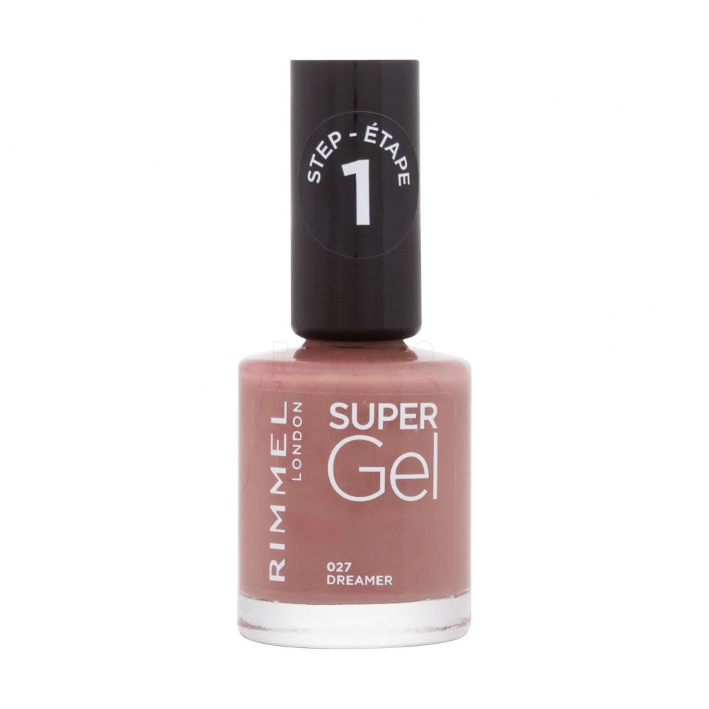 Rimmel London Super Gel STEP1 Lak za nohte za ženske 12 ml Odtenek 027 Dreamer