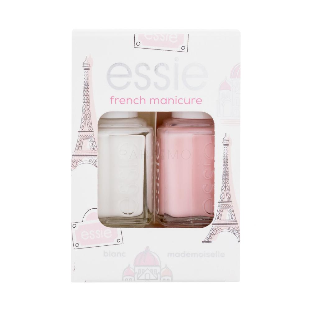 Essie French Manicure Darilni set lak za nohte 13,5 ml + lak za nohte 13,5 ml Mademoiselle