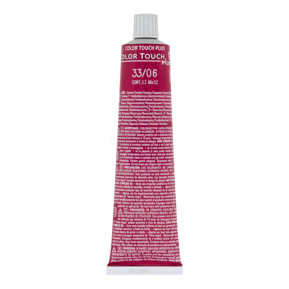 Wella Professionals Color Touch Plus Barva za lase za ženske 60 ml Odtenek 33/06