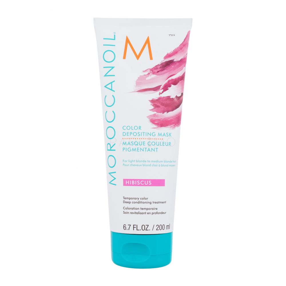 Moroccanoil Color Depositing Mask Barva za lase za ženske 200 ml Odtenek Hibiscus