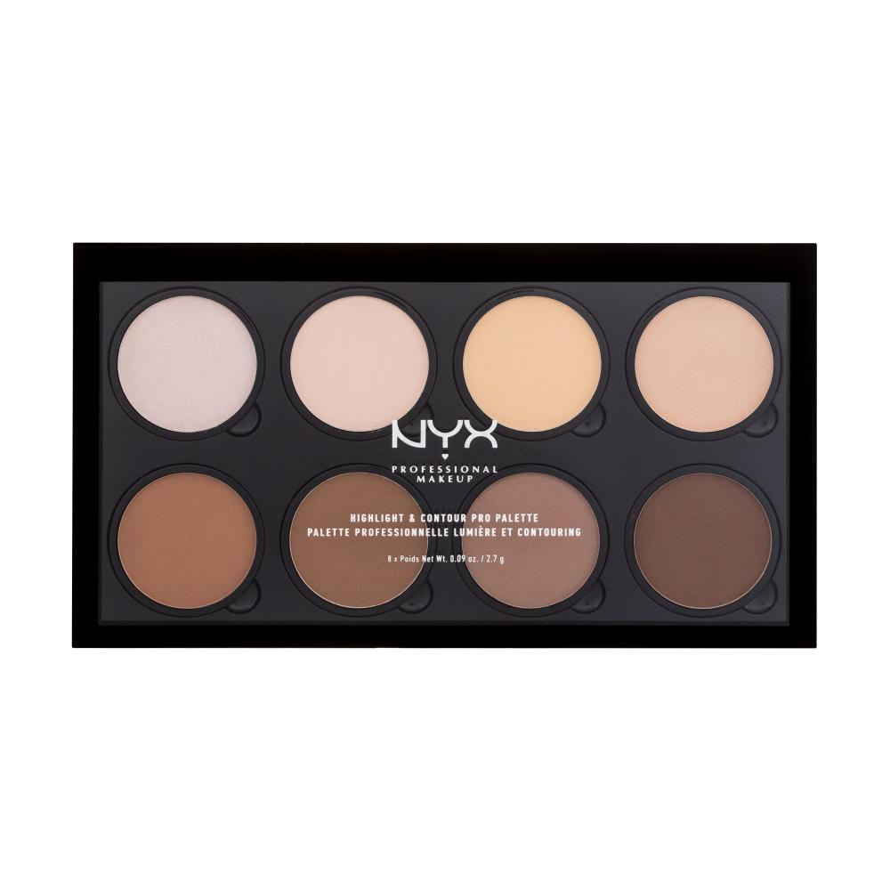 NYX Professional Makeup Highlight & Contour PRO Paletka za konturing za ženske 21,6 g Odtenek Nude