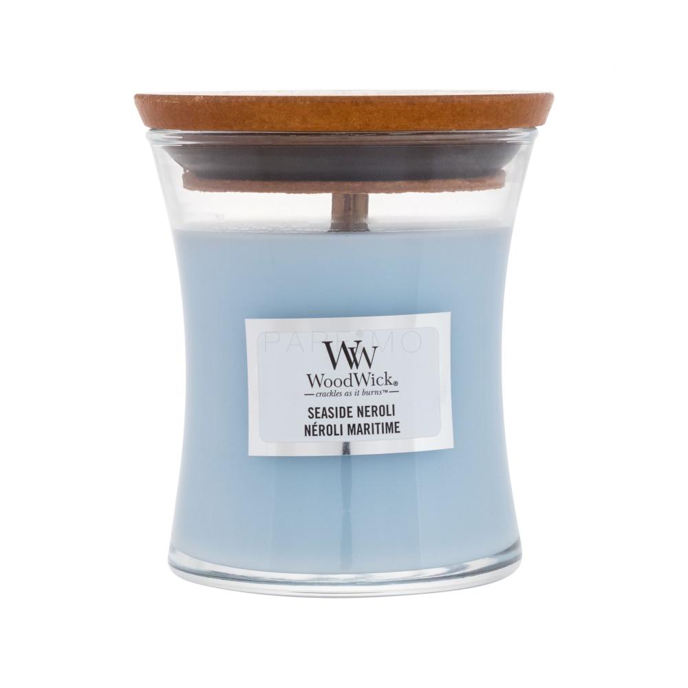 WoodWick Seaside Neroli Dišeča svečka 85 g