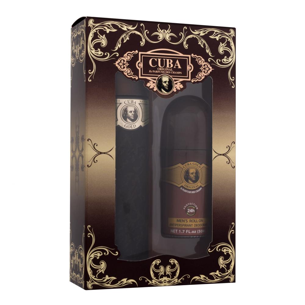 Cuba Gold Darilni set toaletna voda 100 ml + deodorant 50 ml poškodovana škatla