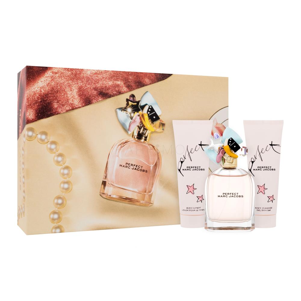 Marc Jacobs Perfect SET1 Darilni set parfumska voda 100 ml + losjon za telo 75 ml + gel za prhanje 75 ml