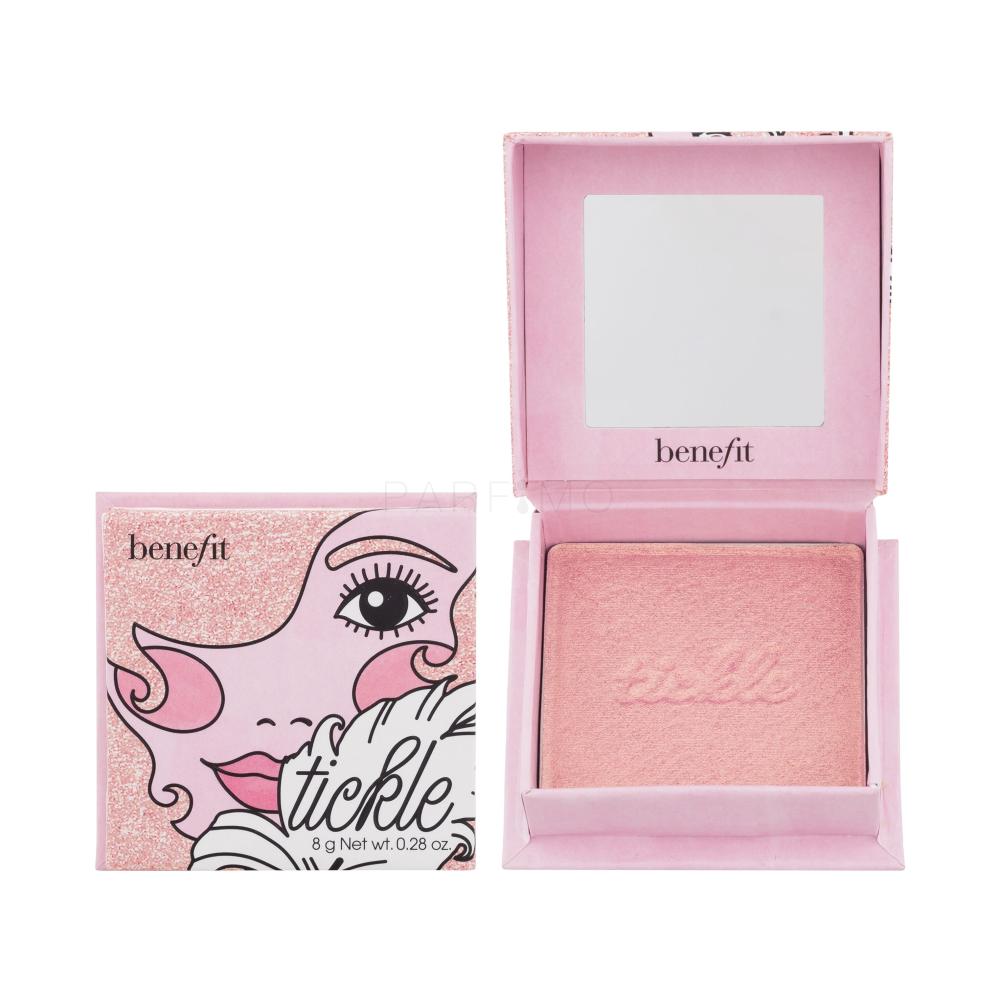 Benefit Tickle Powder Highlighter Osvetljevalec za ženske 8 g Odtenek Golden Pink