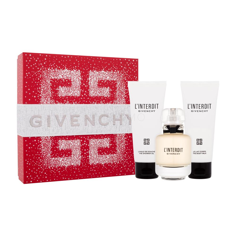 Givenchy L'Interdit Darilni set parfumska voda 50 ml + losjon za telo 75 ml + oljni gel za prhanje 75 ml