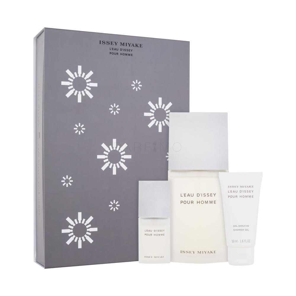 Issey Miyake L'Eau D'Issey Pour Homme Darilni set toaletna voda 125 ml + toaletna voda 15 ml + gel za prhanje 50 ml