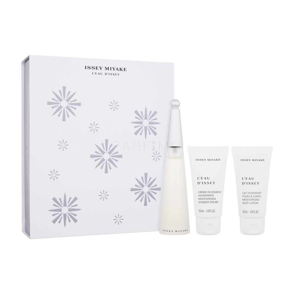 Issey Miyake L'Eau D'Issey Darilni set toaletna voda 50 ml + losjon za telo 50 ml + krema za prhanje 50 ml