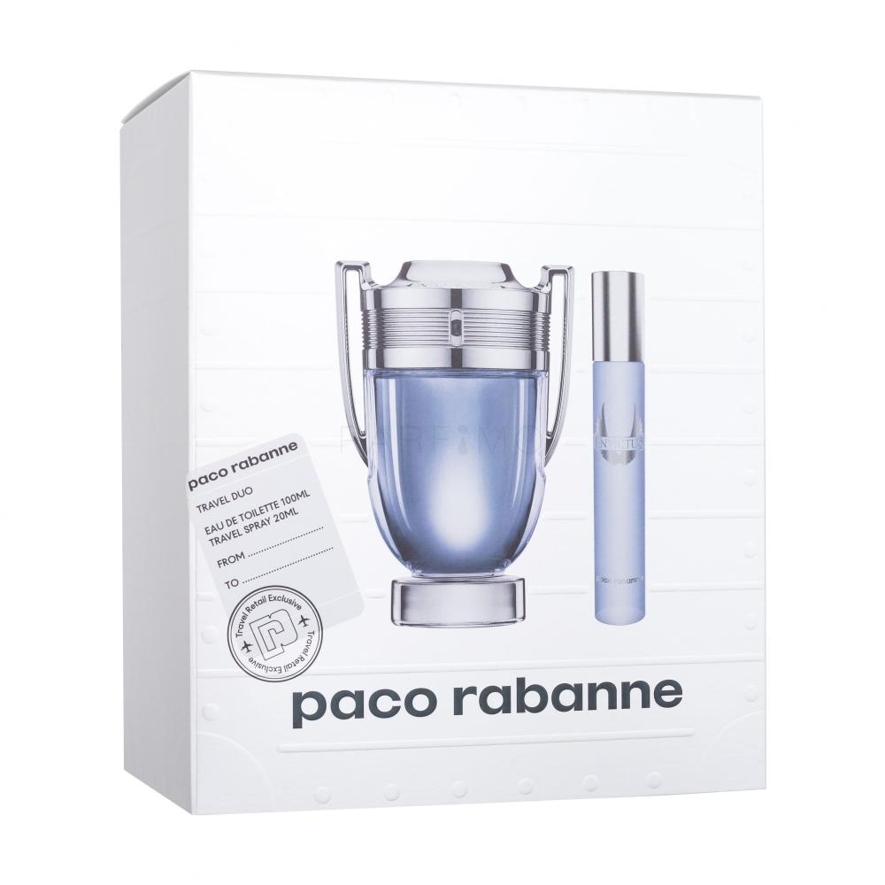 Paco Rabanne Invictus Darilni set toaletna voda 100 ml + toaletna voda 20 ml