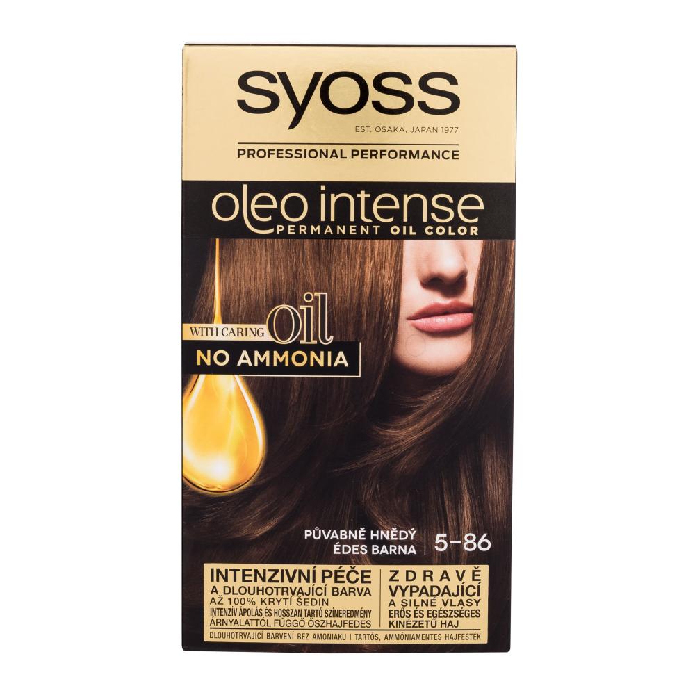 Syoss Oleo Intense Permanent Oil Color Barva za lase za ženske 50 ml Odtenek 5-86 Sweet Brown