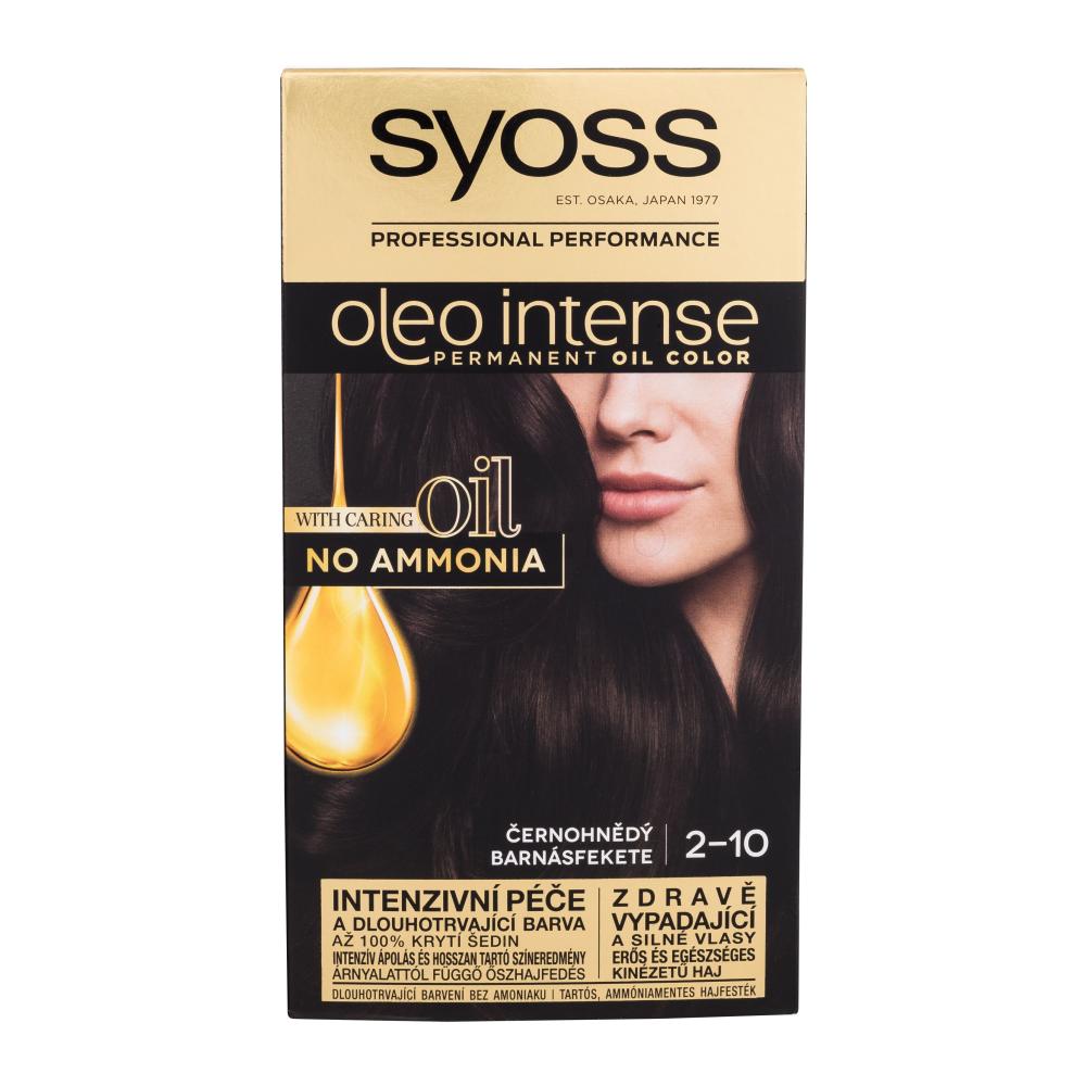 Syoss Oleo Intense Permanent Oil Color Barva za lase za ženske 50 ml Odtenek 2-10 Black Brown
