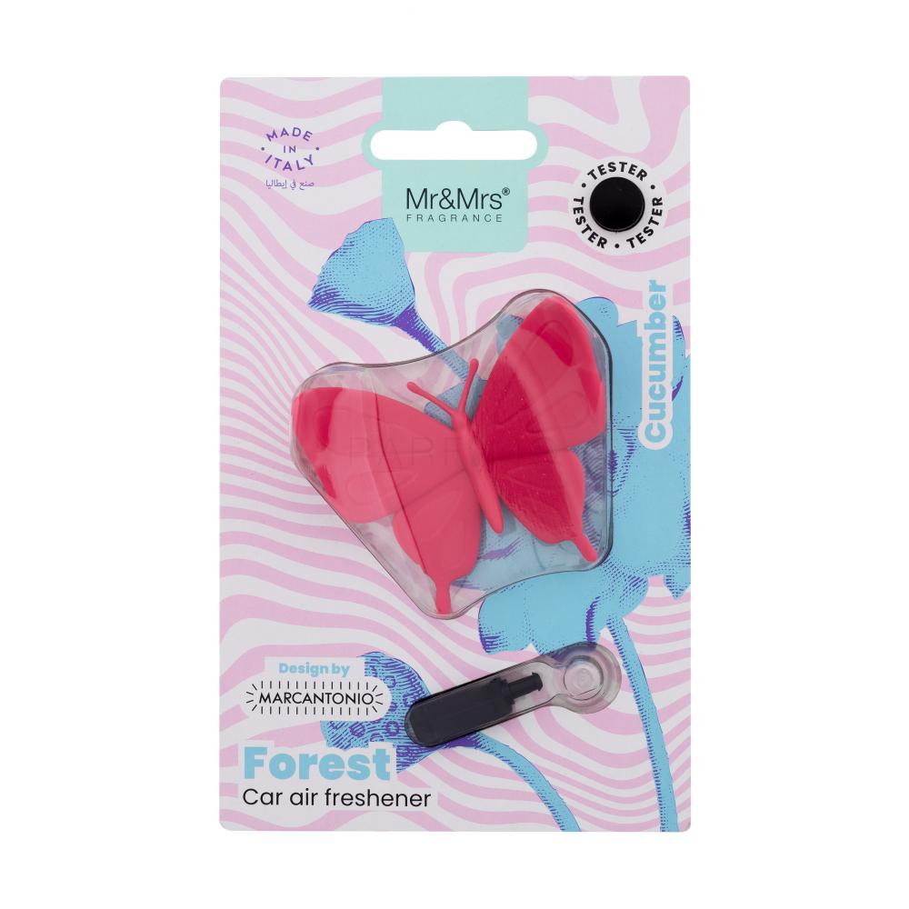 Mr&Mrs Fragrance Forest Butterfly Pink Osvežilci za vozilo 1 kos