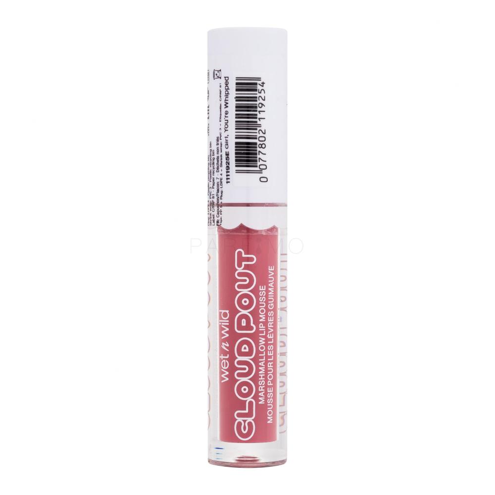 Wet n Wild Cloud Pout Marshmallow Lip Mousse Šminka za ženske 3 ml Odtenek Girl, You're Whipped