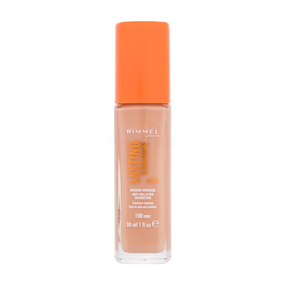 Rimmel London Lasting Radiance SPF25 Puder za ženske 30 ml Odtenek 100 Ivory