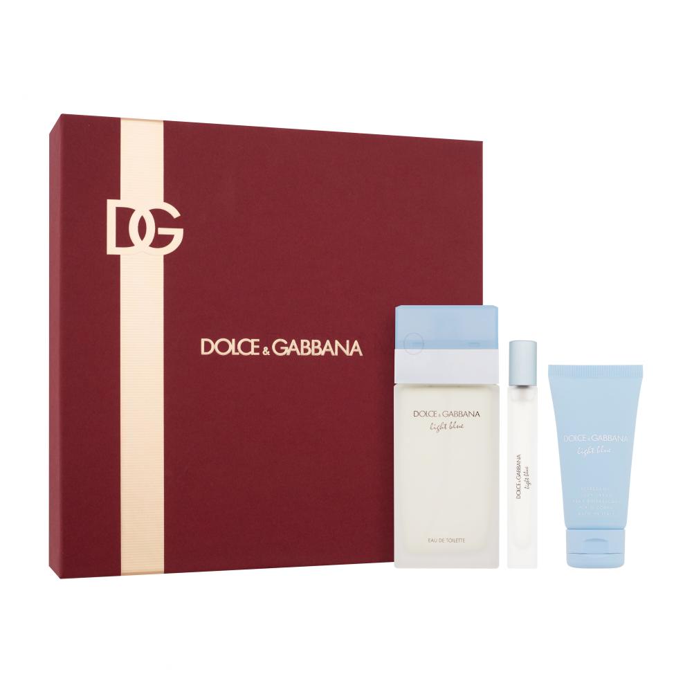 Dolce&Gabbana Light Blue Darilni set toaletna voda 100 ml + krema za telo 50 ml + toaletna voda 10 ml