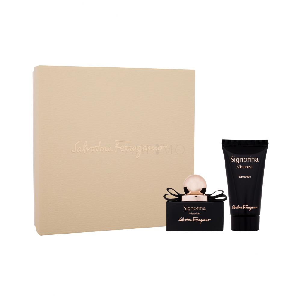 Ferragamo Signorina Misteriosa Darilni set parfumska voda 30 ml + losjon za telo 50 ml