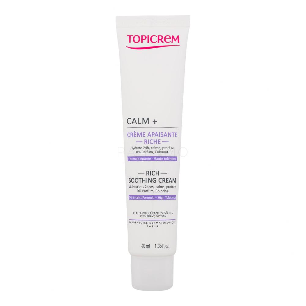 Topicrem Calm+ Rich Soothing Cream Dnevna krema za obraz za ženske 40 ml