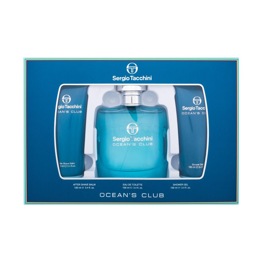 Sergio Tacchini Ocean´s Club Darilni set toaletna voda 100 ml + gel za prhanje 100 ml + balzam po britju 100 ml